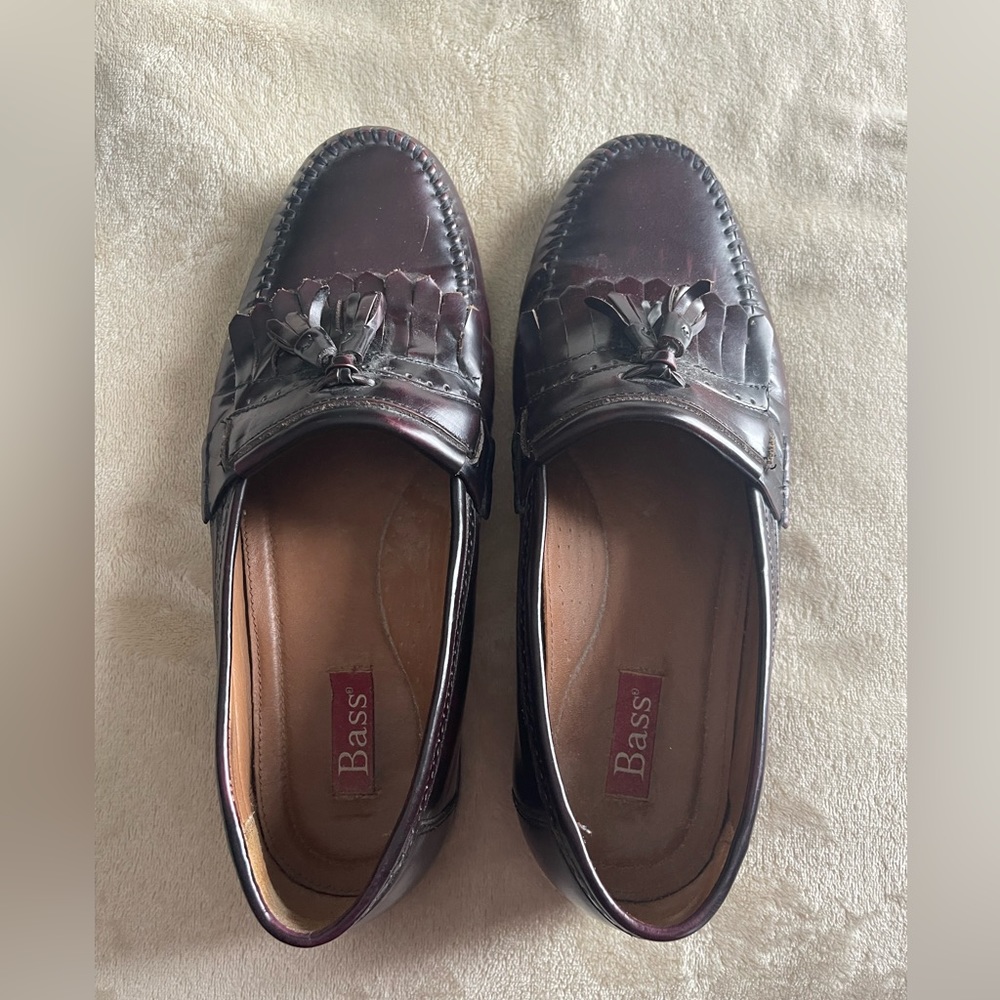 Bass Grammer Burgundy Leather Shoes